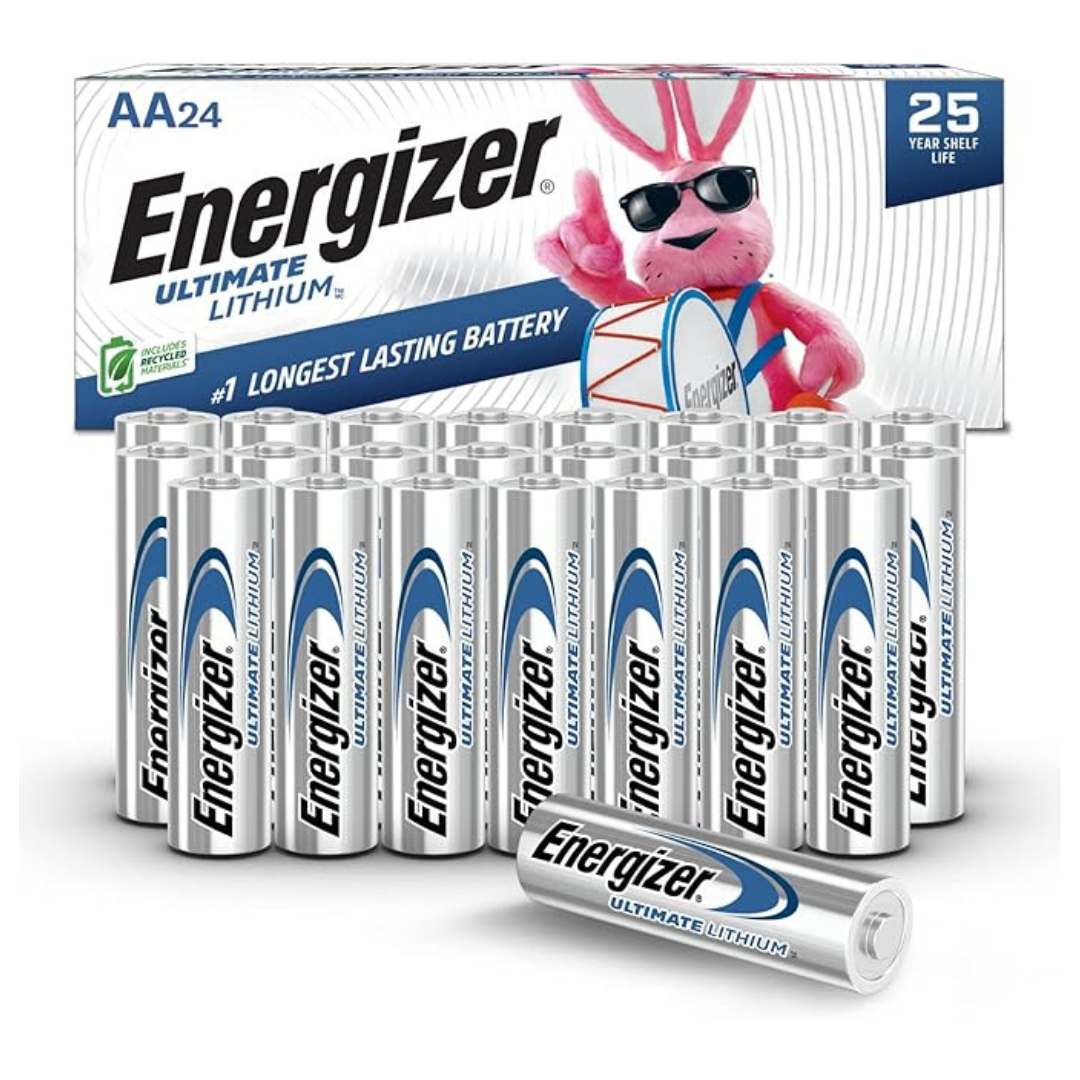 24-Count Energizer Ultimate AA Lithium Batteries