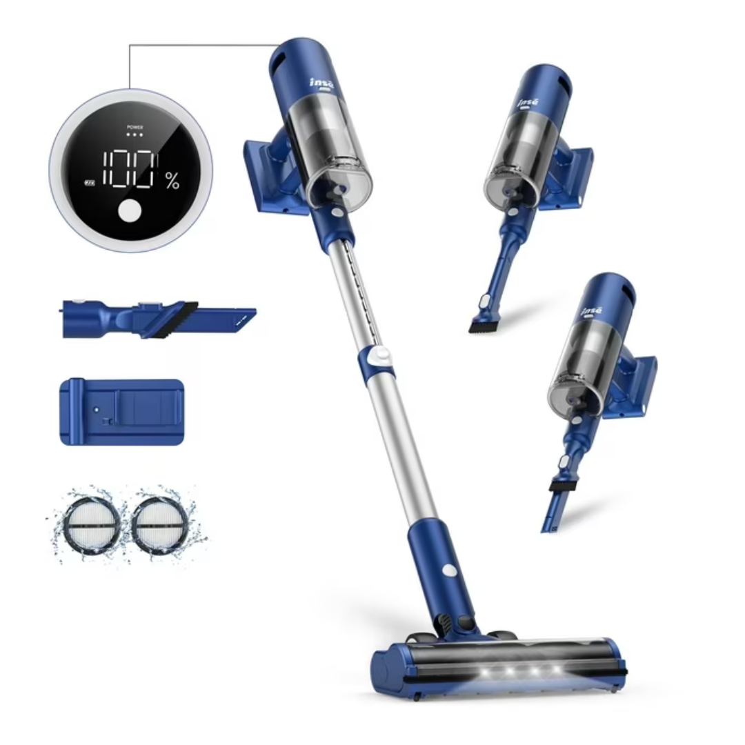 INSE Lightweight Cordless Vacuum With 30Kpa Powerful Suction