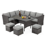 Danrelax 7-Piece Patio Outdoor Sectional Sofa Conversation Set