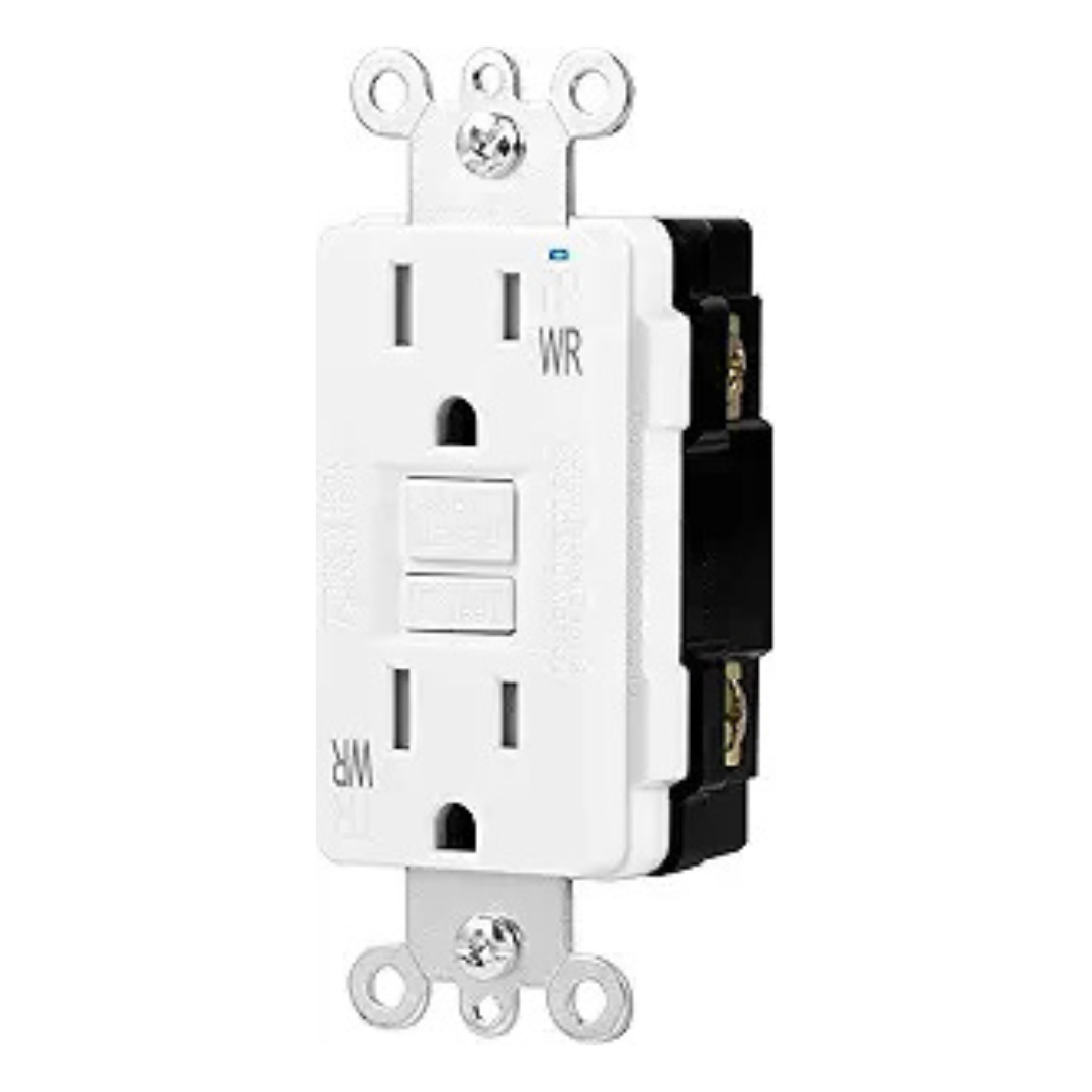 Amazon Basics 15 Amp Weather-Resistant GFCI Receptacle With LED Indicator