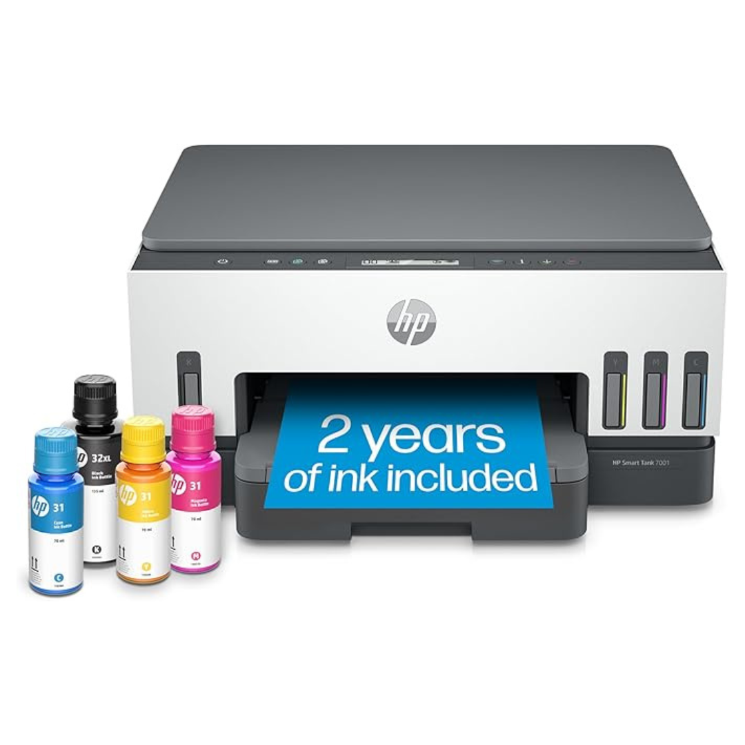HP Smart Tank 7001 Wireless Color Inkjet 3-In-1 Printer