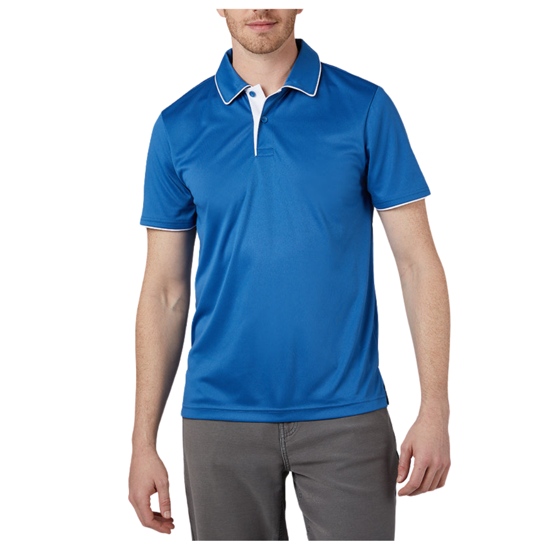 32 Degrees Men's Stretch Flow Tipped Polo (4 Colors)