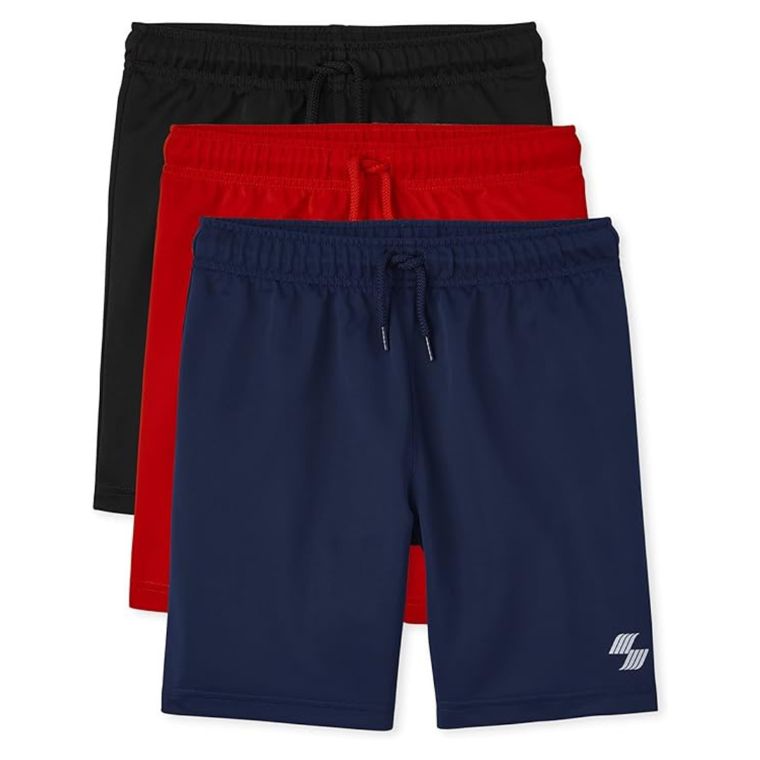 3-Pack The Children's Place Boys Athletic Basketball Shorts