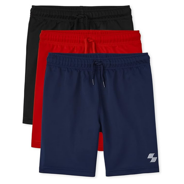 3-Pack The Children's Place Boys Athletic Basketball Shorts