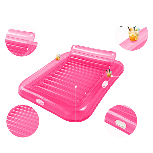 79" x 63" Extra Large Size Inflatable Tanning Pool Float