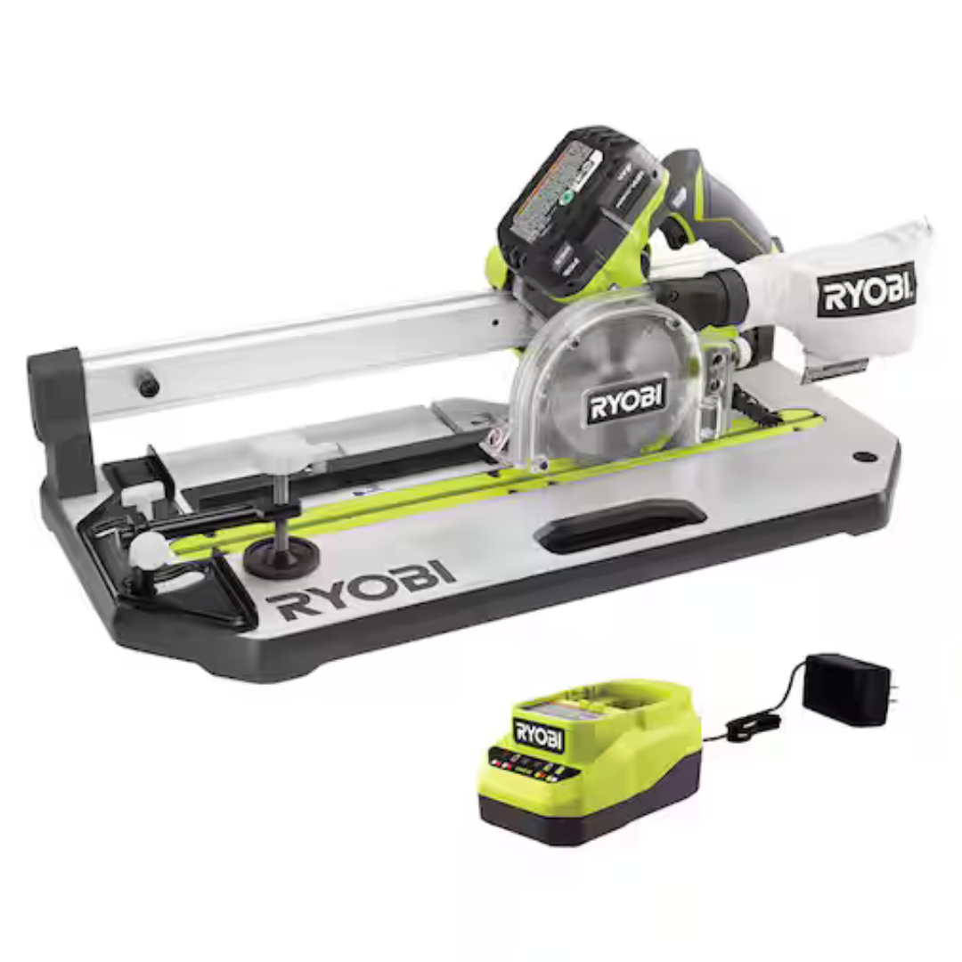 Ryobi ONE+ 18V Cordless 5-1/2 in. Flooring Saw Kit