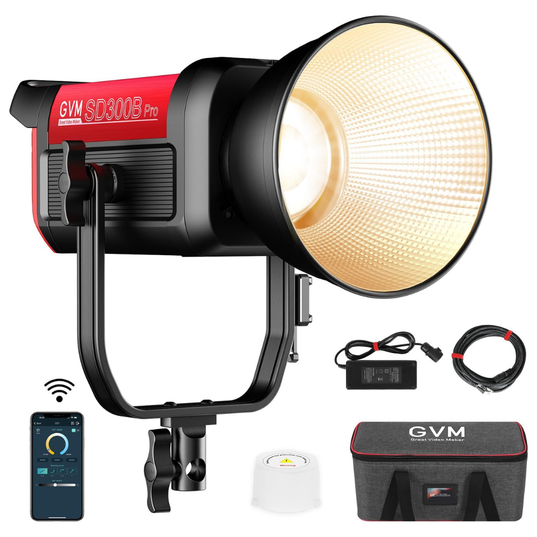 GVM Pro SD300B Bi-Color LED Monolight (300W)