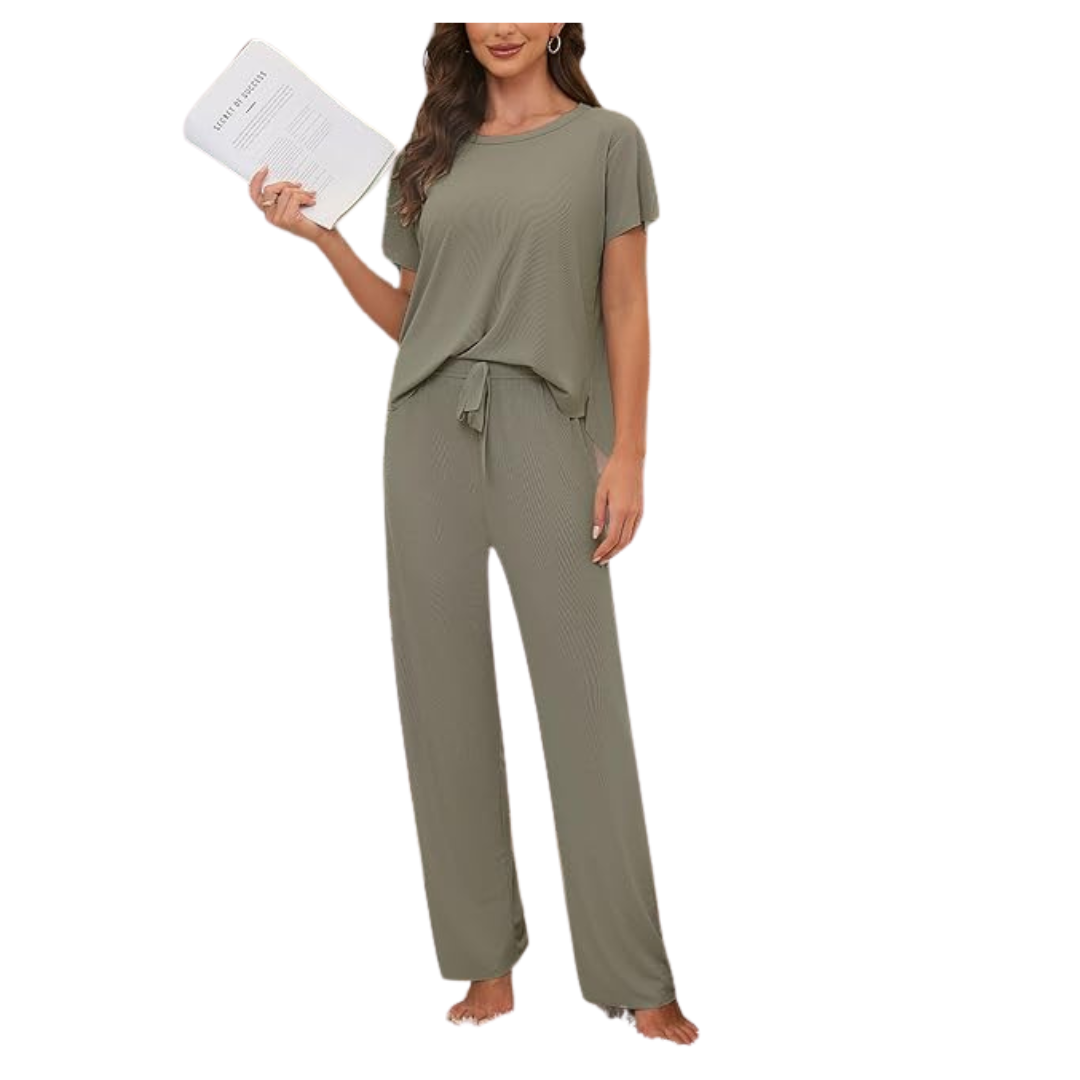 Women's Soft Loungewear 2 Piece Pajamas Set