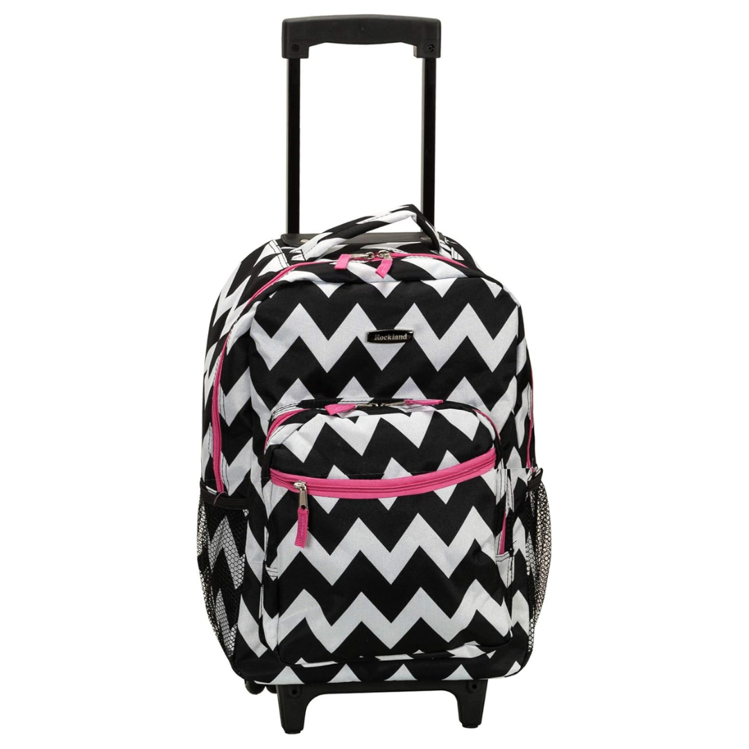 Rockland 17" Double Handle Rolling Backpack