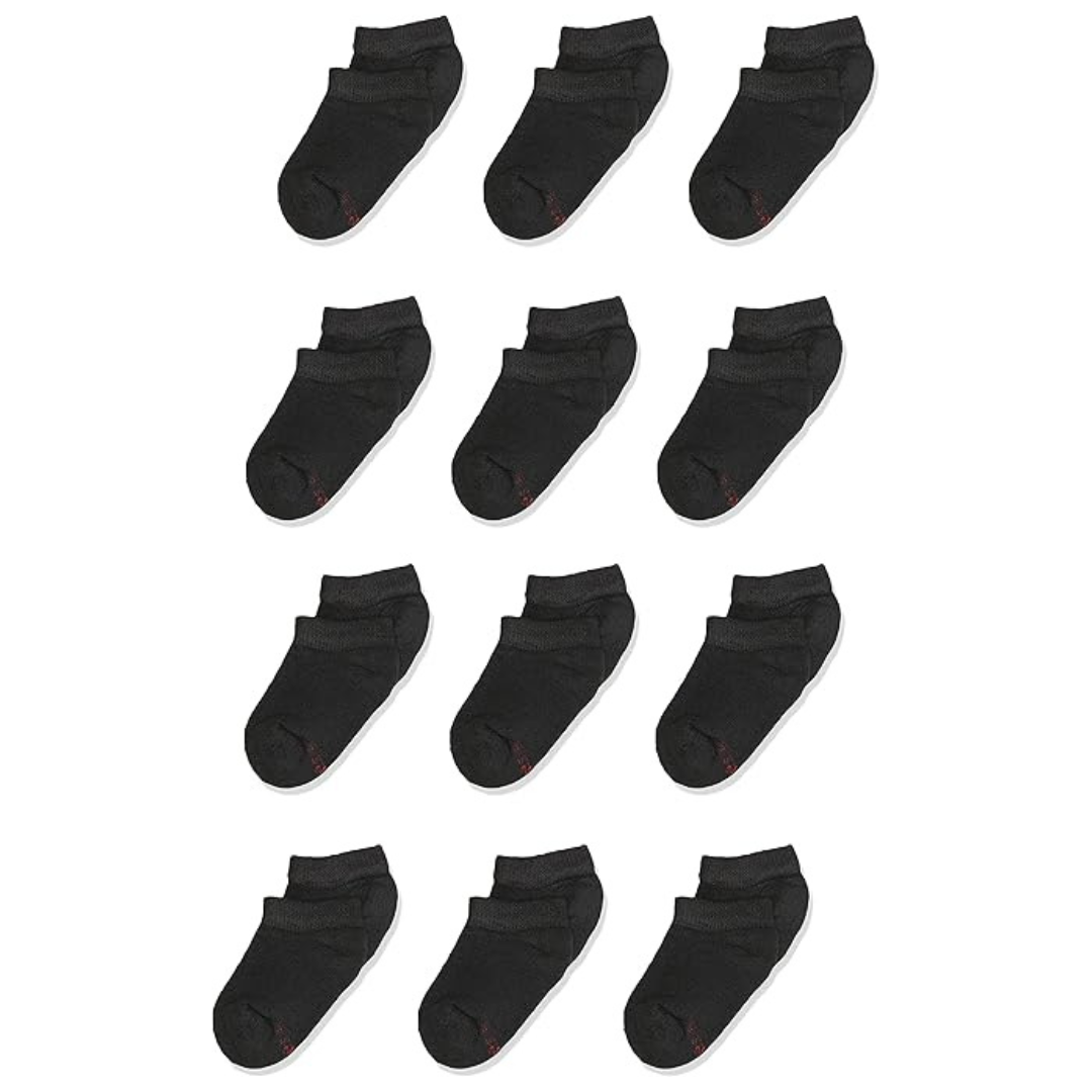 12 Pairs Of Hanes Boys’ No Show Socks