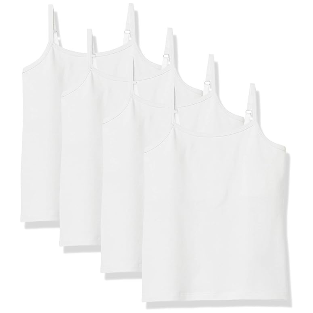 Amazon Essentials Girls And Toddlers’ Shelf Layering Camisole, Pack Of 4
