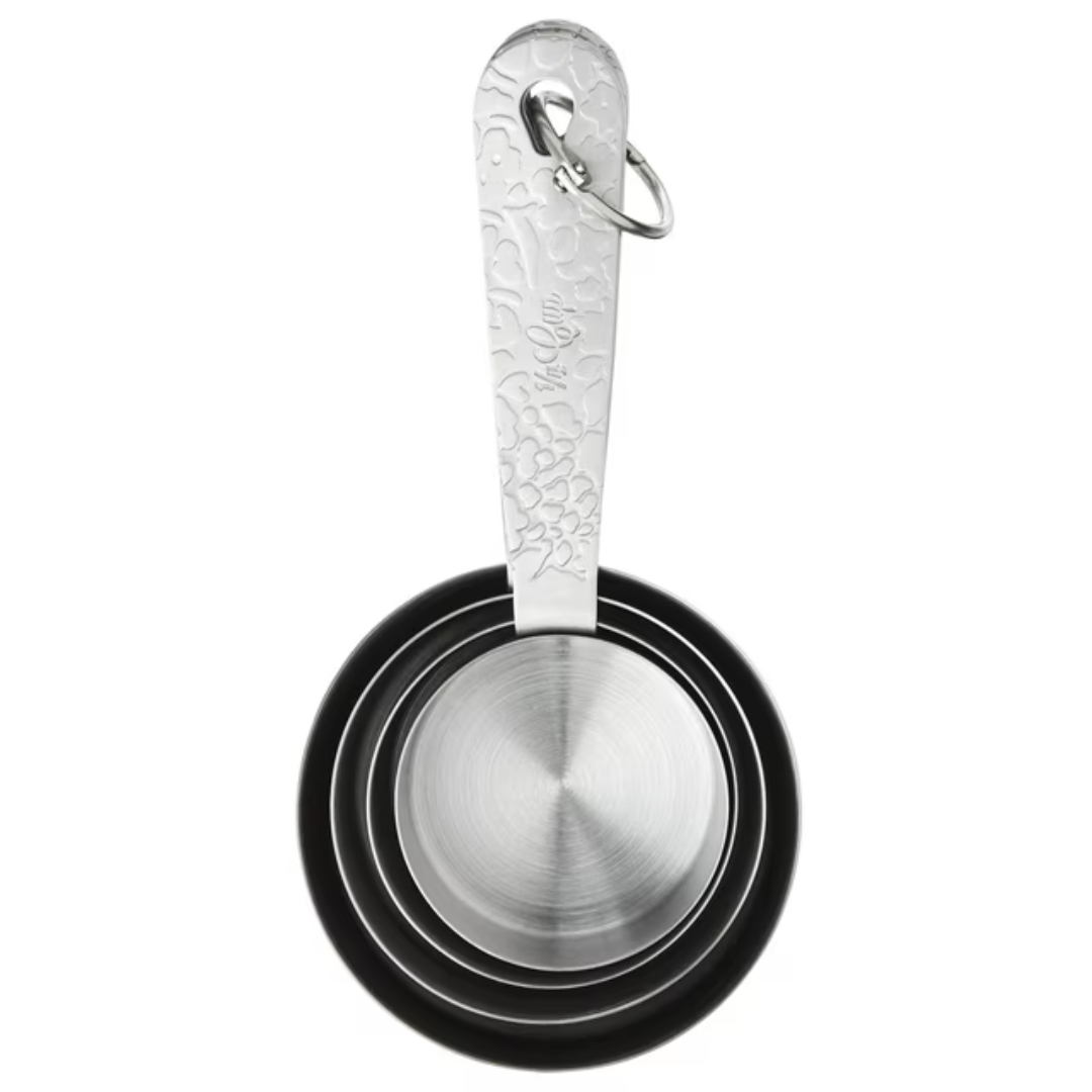 4-Piece The Pioneer Woman Embossed Stainless Steel Measuring Cups