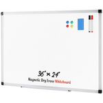 Sweetcrispy 36'' x 24'' Magnetic Dry Erase White Board