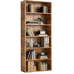 Sweetcrispy Large 63" 6-Tier Open Bookcase
