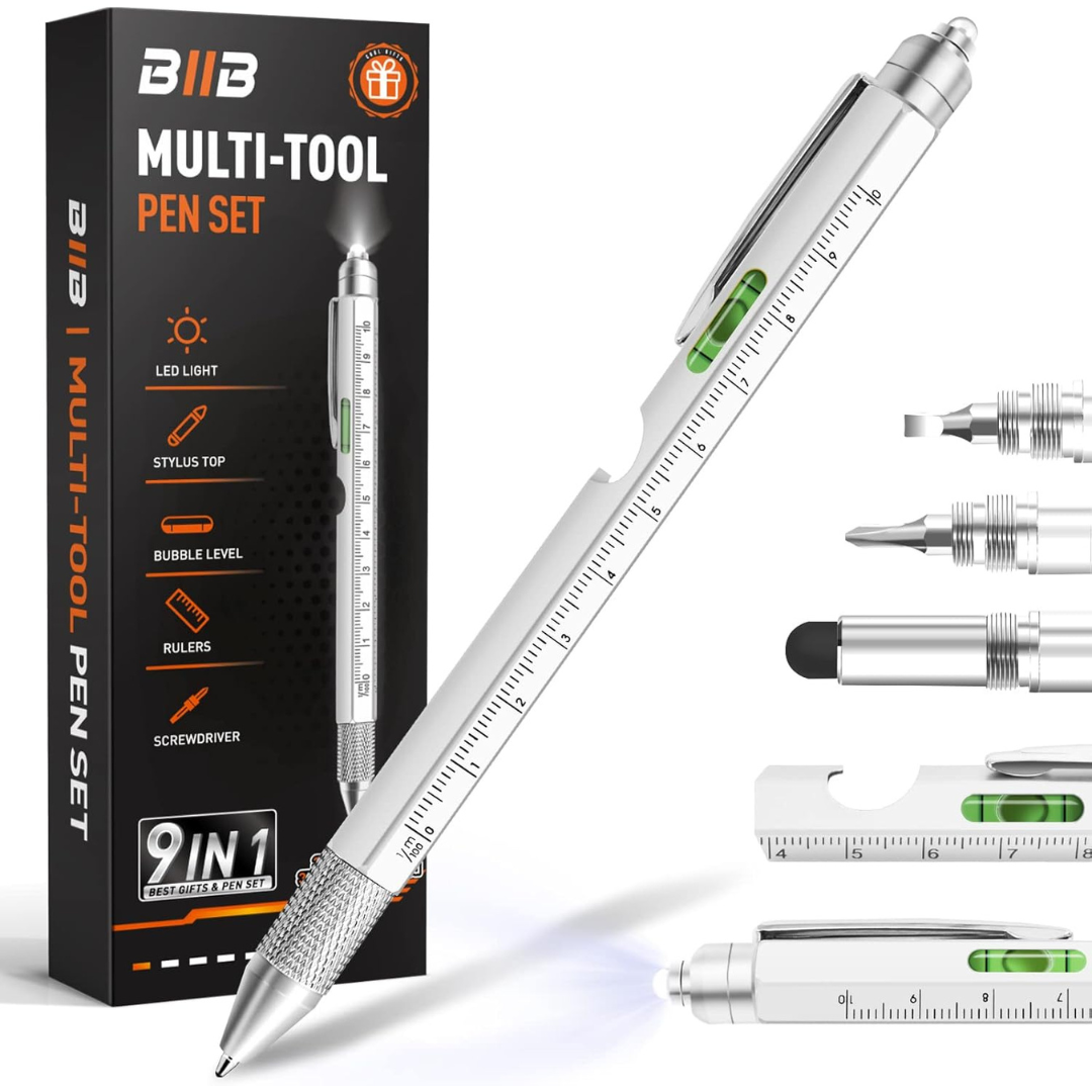 BIIB 9-in-1 Multitool Pen Set (Various Colors)