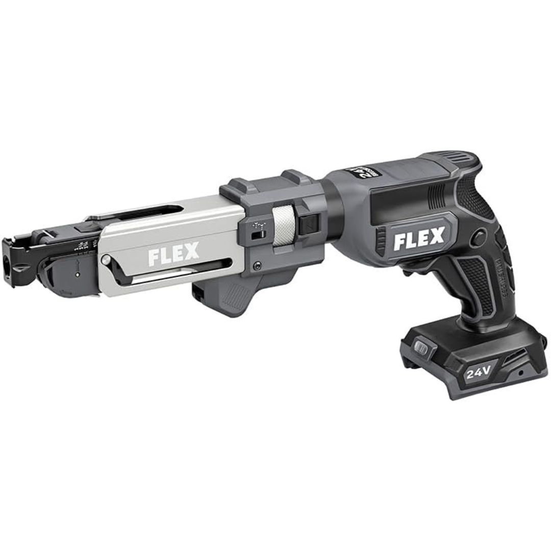 FLEX 24V Brushless Cordless Drywall Screw Gun Kit w/ Magazine Attachment