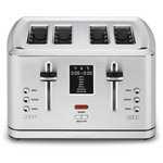 4-Slice Cuisinart Stainless Steel Digital Toaster with MemorySet Feature