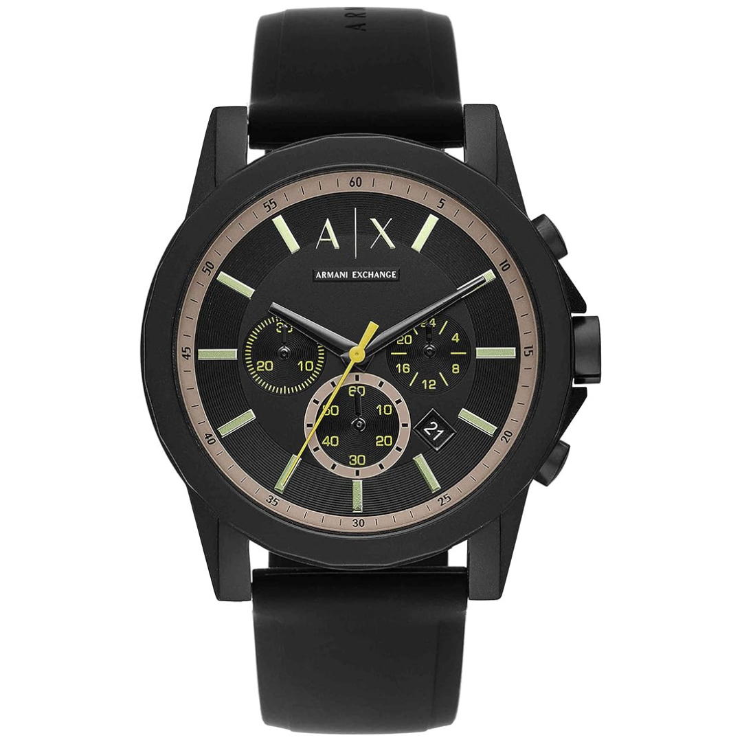 Ax Armani Exchange Men's Chronograph Silicone Watch