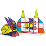 80-Piece PicassoTiles Magnetic Tiles Diamond Building Blocks