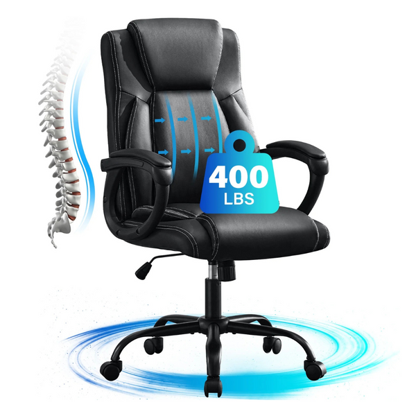 Jonpony Ergonomic Computer Big And Tall Office Chair