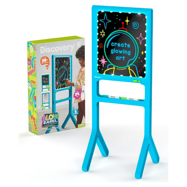 Glow Dual-Sided Art Station 34" Floor Standing Easel W/ Light Board