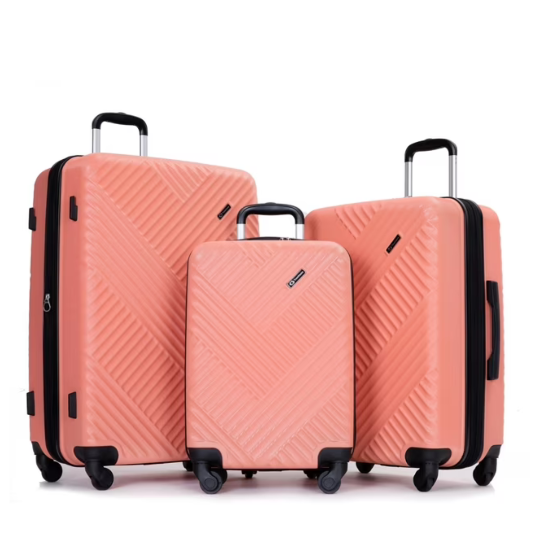3-Piece Travelhouse Hardside Luggage Set With TSA Lock (Various)