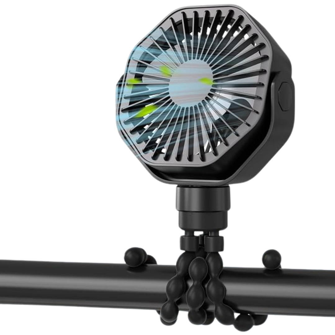 Portable Stroller Fan With Flexible Tripod