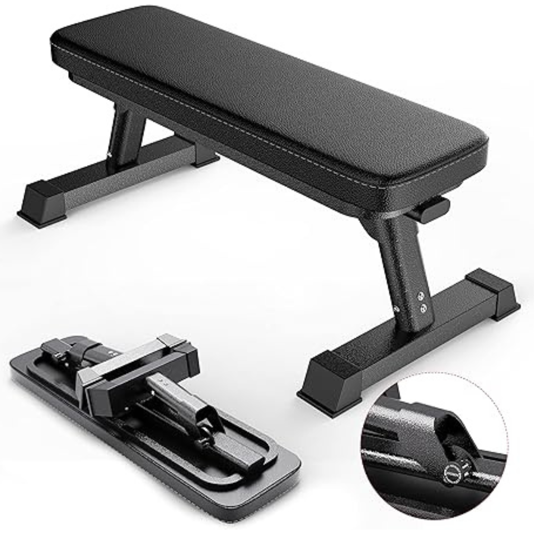 Flat Foldable Weight Bench Workout For Your Home Gym