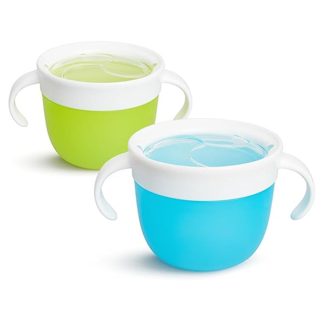 Munchkin Snack Catcher Toddler Snack Cups, (Pack Of 2)