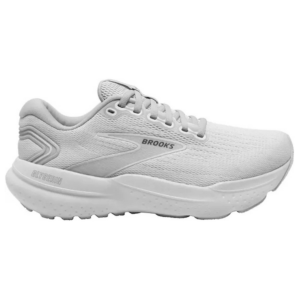 Brooks Men's Glycerin 21 Running Shoes (White/White/Grey)