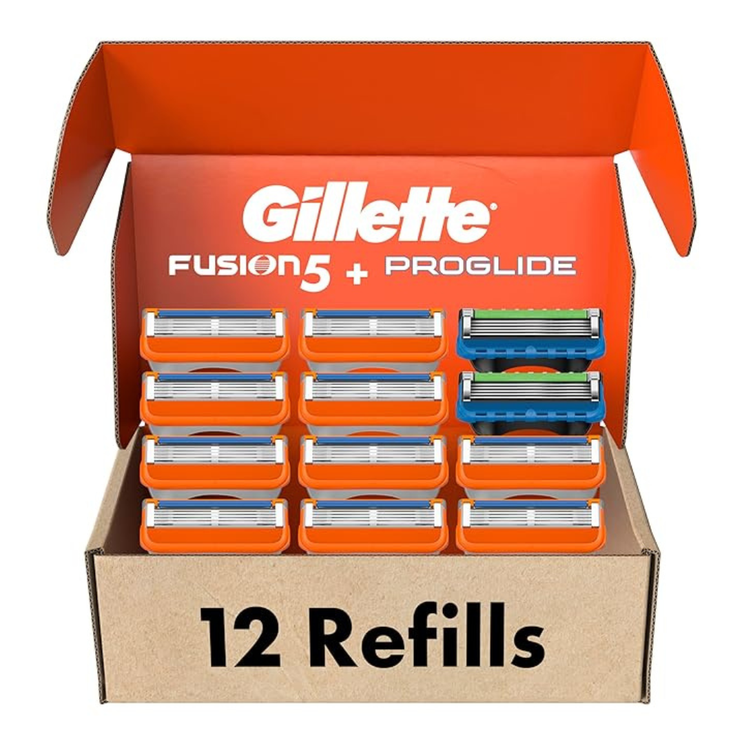 10-Count Gillette Mens10 Fusion5 Cartridges + 2 ProGlide Cartridges