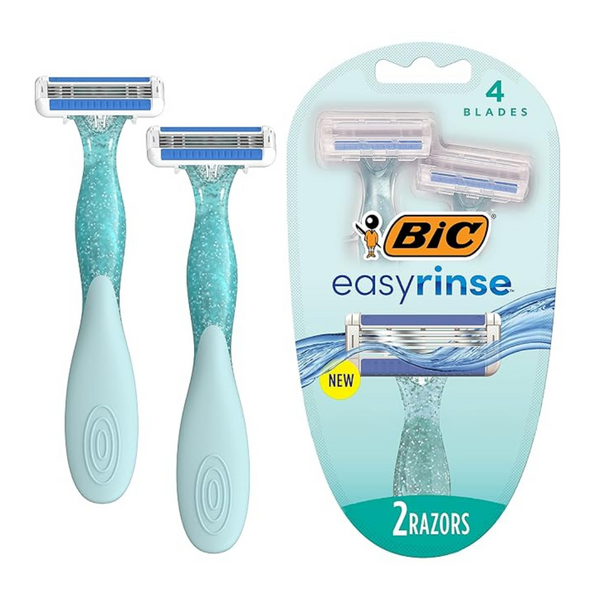 2-Count BIC EasyRinse Anti-Clogging Women's Disposable Razors
