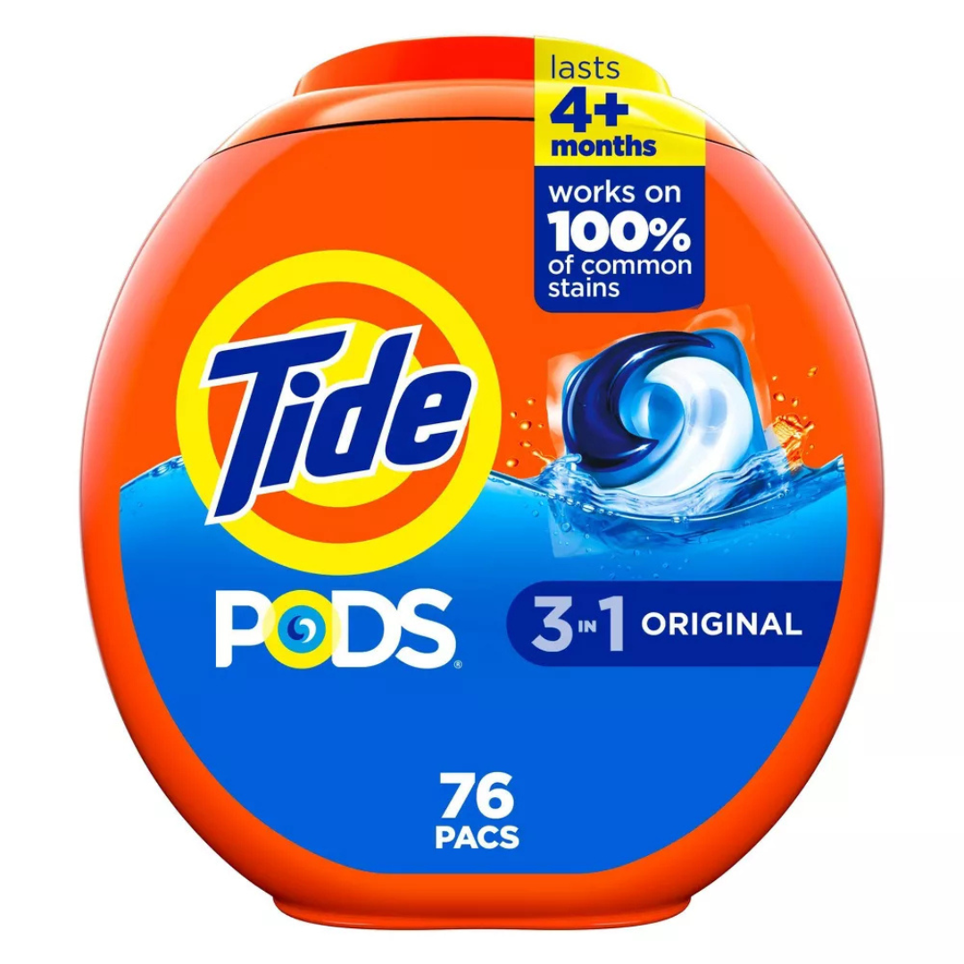 228-Ct (3 x 76-Ct) Tide Pods 3-in-1 Liquid Laundry Detergent Pacs