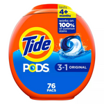 228-Ct (3 x 76-Ct) Tide Pods 3-in-1 Liquid Laundry Detergent Pacs