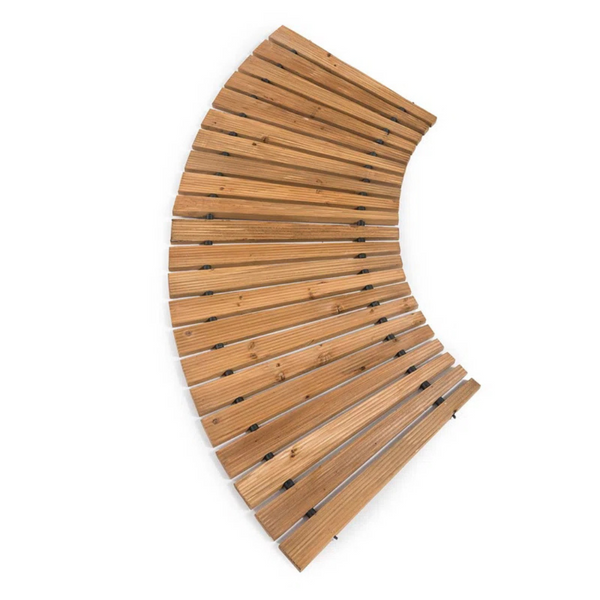 Wood 4' Curved Garden Pathway