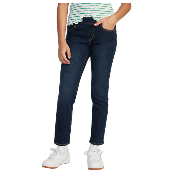 Old Navy Girls Wow Skinny Pull-On Jeans (Dark Wash)