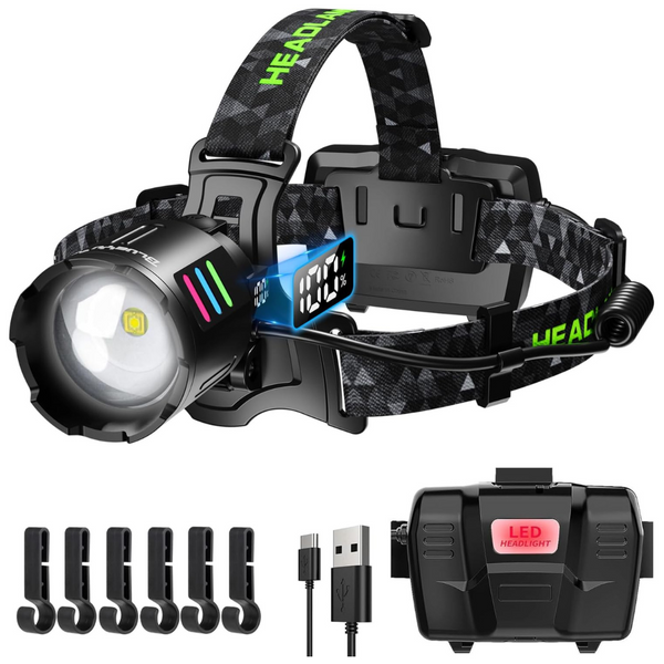 BlueYu Rechargeable 990000lm Bright LED Head Lights