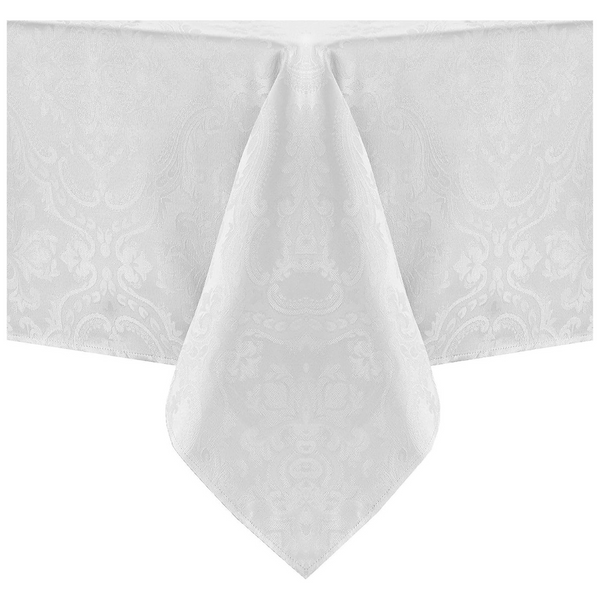 Elrene Home Fashions 60″ x 84″ Caiden Elegance Damask Waterproof Stain & Wrinkle Resistant Fabric Tablecloth