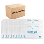 5000-Count (20 x 250ct) Discreet Seat Half-Fold Toilet Seat Covers