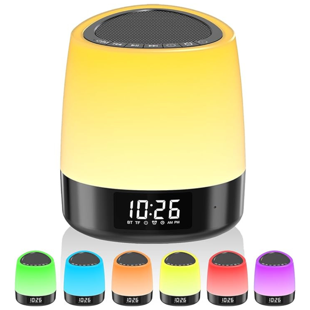 White Noise Sound Machine w/ 34 Sleep Sounds & 8 Colors Night Light (Various)