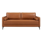 StyleWell Goodwin Mid-Century Modern Vegan Faux Leather Sofa
