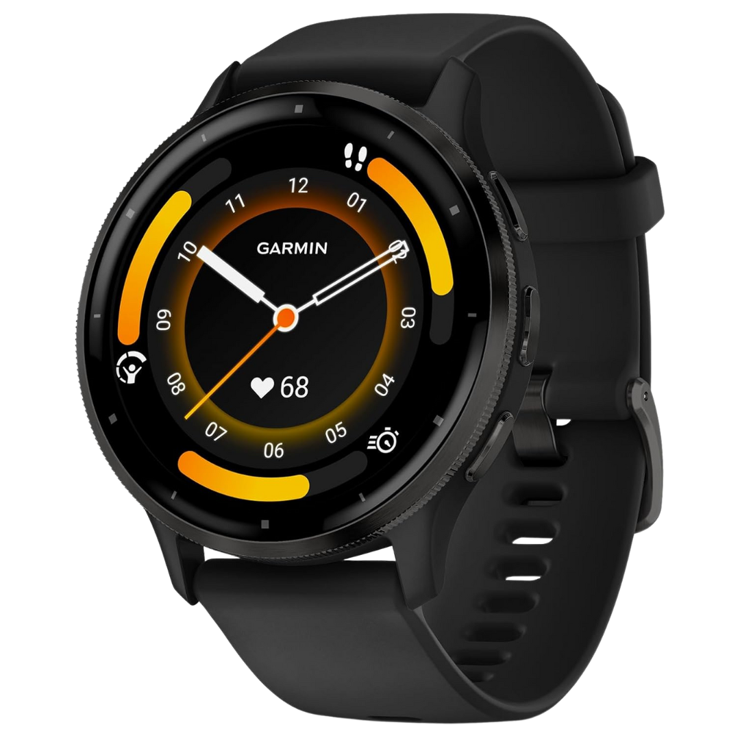 Garmin Venu 3 Slate Stainless Steel Bezel Smartwatch (Black)