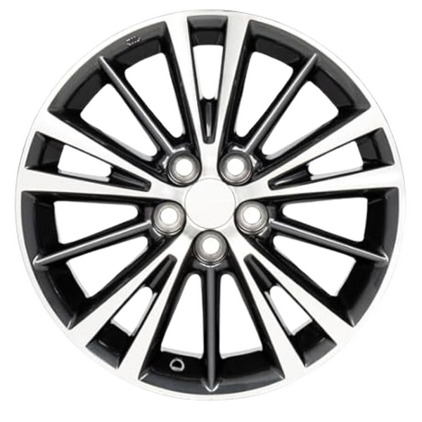 Road Ready For Toyota Corolla 16" Black Machine Face Aluminum Rim