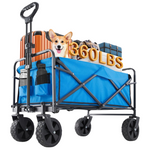 Sweetcrispy Collapsible Foldable Wagon Cart (Size: 120L)