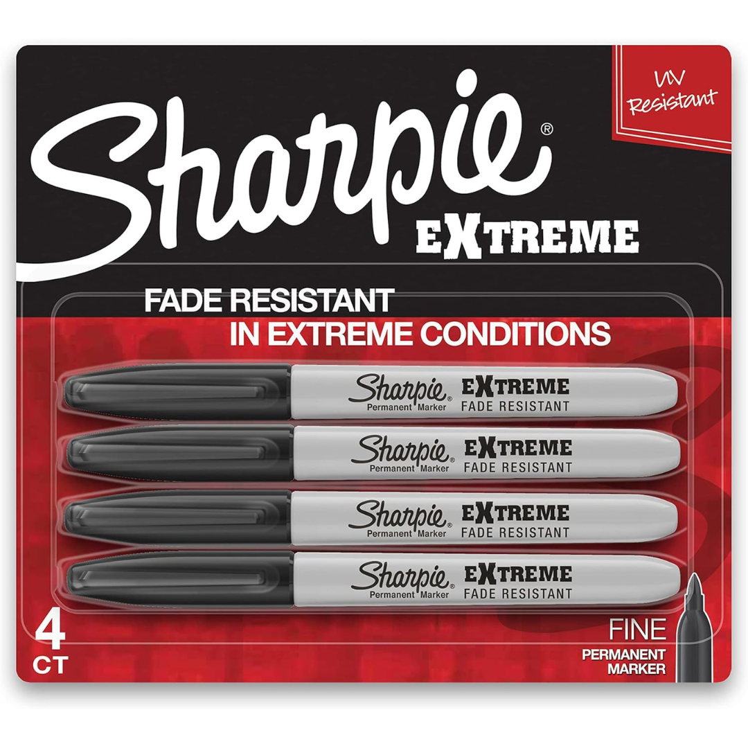 4-Count Sharpie Extreme Fine Tip Permanent Markers (Black)