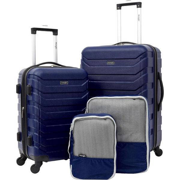 4-Piece Wrangler Luggage and Packing Cubes Set
