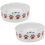 2-Count Bone Dry Ceramic Food Bowls