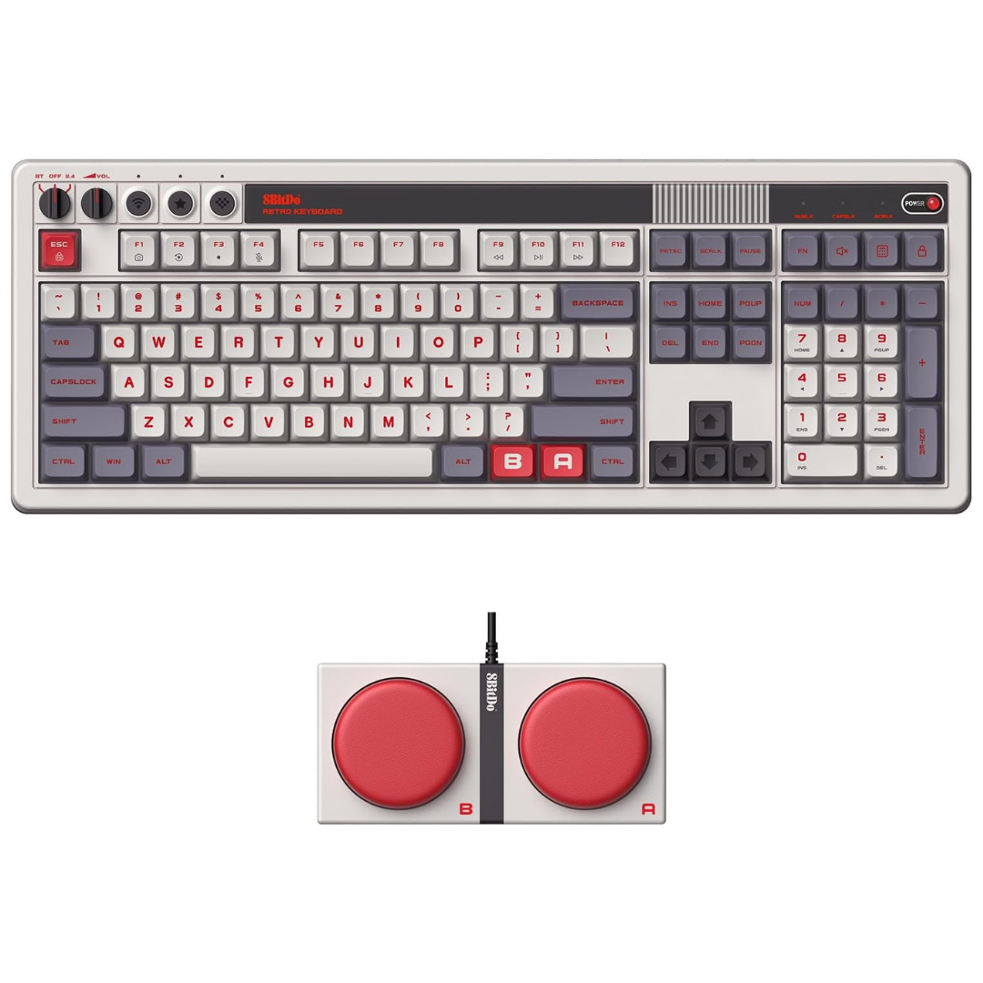8BitDo Retro 108 Mechanical Wireless Gaming Keyboard