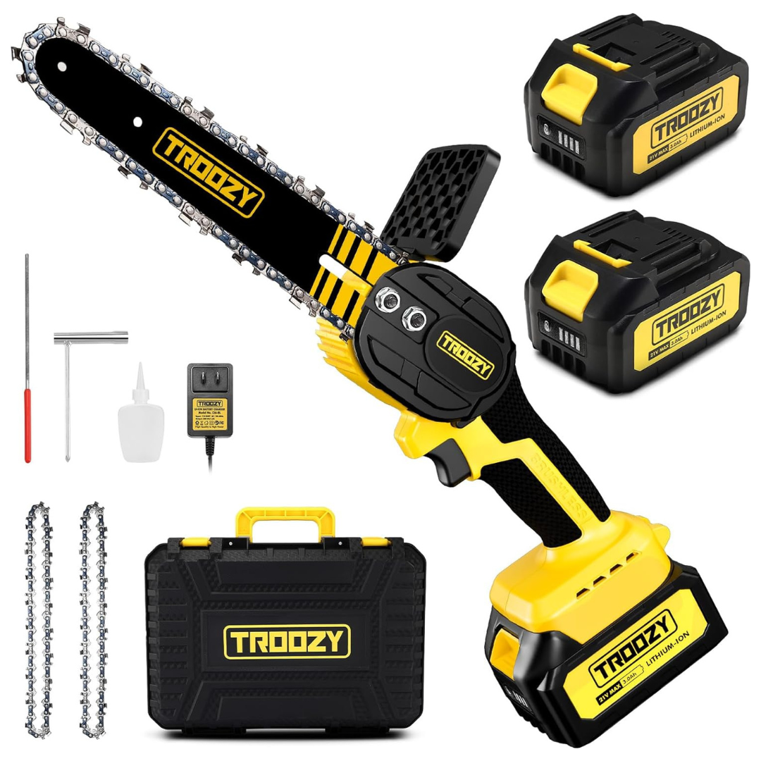 6 Inch 3000mAh Battery Powered Cordless Mini Chainsaw