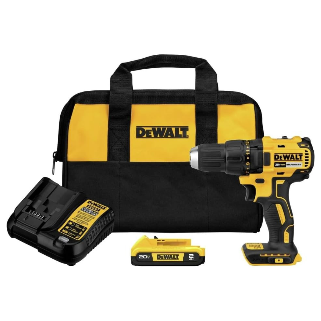 DEWALT 20V MAX Cordless Drill Driver, 1/2 Inch, 2 Speed